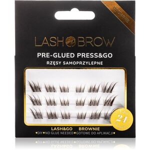 Lash Brow Press&Go Self-Adhesive Eyelashes öntapadós tincses műszempillák Lashy Brownie 1 db kép