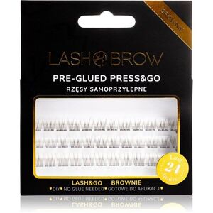 Lash Brow Press&Go Self-Adhesive Eyelashes öntapadós tincses műszempillák No Make Up Brownie 1 db kép