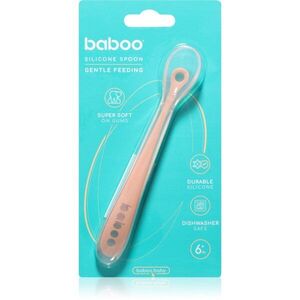 Baboo Silicone Spoon kiskanál Peachy Keen 6m+ 1 db kép