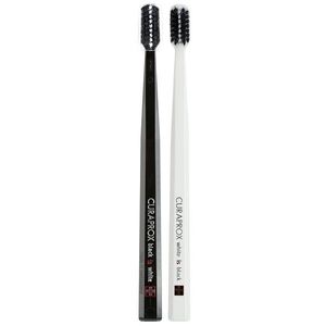 Curaprox 540 Black is White fogkefe ultra soft Black & White 2 db kép