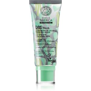 Natura Siberica Polar White Birch nyugtató és regeneráló maszk zsíros és problémás bőrre 100 ml kép