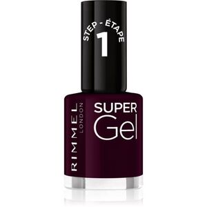 Rimmel Super Gel géles körömlakk UV/LED lámpa használata nélkül árnyalat 064 Plum Pudding 12 ml kép