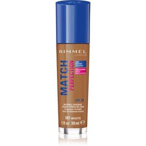 Rimmel Match Perfection folyékony make-up SPF 20 árnyalat 501 Noisette 30 ml kép