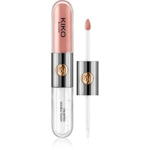 KIKO Milano Unlimited Double Touch hosszantartó folyékony rúzs fénnyel árnyalat 102 Satin Rosy Beige 6 ml kép