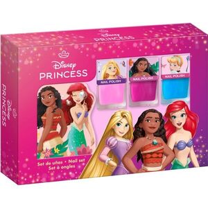 Disney Princess Nail Set körömlakk szett gyermekeknek 3y+ Pink, Blue, Pink 3x4.5 ml kép