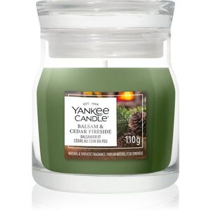 Yankee Candle Balsam & Cedar Fireside illatgyertya Signature 110 g kép