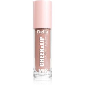 Delia Cosmetics Mix&Match Cheek & Lip Liquid Blush folyékony arcpirosító az arcra és a szájra árnyalat 01 4 ml kép