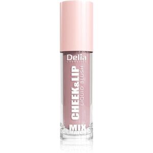 Delia Cosmetics Mix&Match Cheek & Lip Liquid Blush folyékony arcpirosító az arcra és a szájra árnyalat 02 4 ml kép