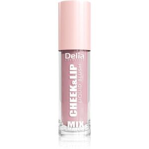 Delia Cosmetics Mix&Match Cheek & Lip Liquid Blush folyékony arcpirosító az arcra és a szájra árnyalat 03 4 ml kép