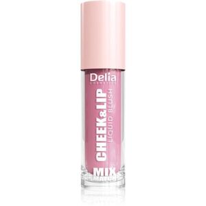 Delia Cosmetics Mix&Match Cheek & Lip Liquid Blush folyékony arcpirosító az arcra és a szájra árnyalat 04 4 ml kép