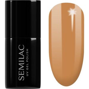 Semilac UV Hybrid Pastel Neons gél körömlakk UV / LED-es lámpákhoz árnyalat 600 Apricot Crush 7 ml kép