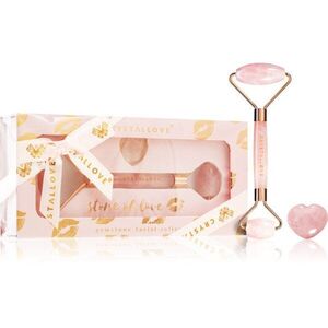 Crystallove Rose Quartz Selflove Set masszázs henger az arcra és masszázs szegédeszköz kép