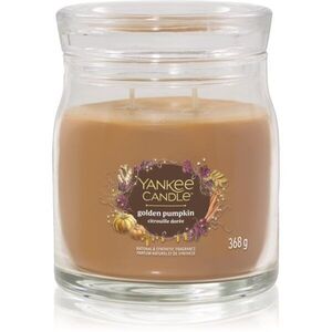 Yankee Candle Golden Pumpkin illatgyertya Signature 368 g kép
