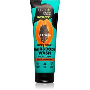 Organic Shop Sport Papaya & Collagen tusfürdő gél testre és hajra 200 ml kép