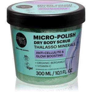 Organic Shop Thalasso Micro-Polish Dry Body Scrub élénkítő testpeeling narancsbőrre 300 ml kép