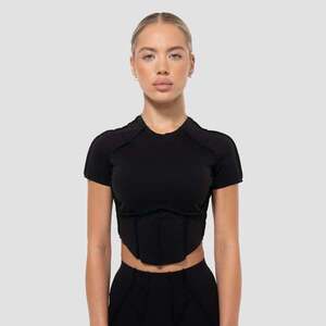 GymBeam Women‘s Cosmo Cropped T-shirt Black kép