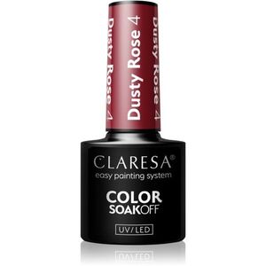 Claresa SoakOff UV/LED Color Dusty Rose géles körömlakk árnyalat 4 5 g kép