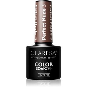 Claresa SoakOff UV/LED Color Perfect Nude géles körömlakk árnyalat 3 5 g kép