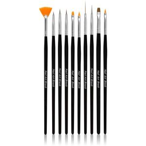 NEONAIL Nail Art Brushes ecset szett körmökre 10 db kép