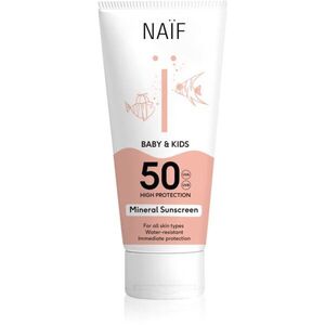 Naif Baby & Kids Mineral Sunscreen SPF 50 védőkrém napozásra újszülötteknek és kisgyermekeknek SPF 50 100 ml kép