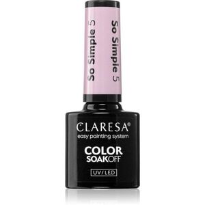 Claresa SoakOff UV/LED Color So Simple géles körömlakk árnyalat 5 5 g kép