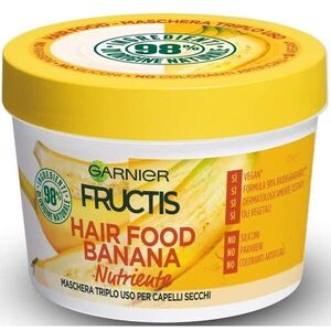 Garnier Fructis Banana Hair Food tápláló hajpakolás száraz hajra 390 ml kép
