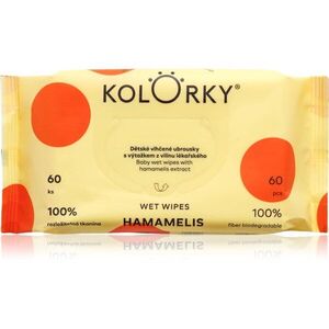Kolorky Wet Wipes Hamamelis finom nedves törlőkendők gyermekeknek 60 db kép