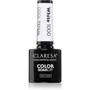 Claresa SoakOff UV/LED Color White géles körömlakk árnyalat 1000 5 g kép