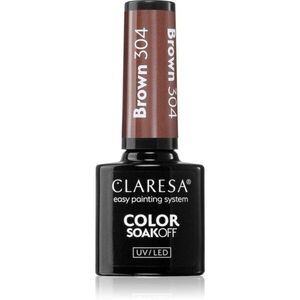 Claresa SoakOff UV/LED Color Brown géles körömlakk árnyalat 304 5 g kép