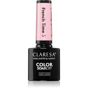 Claresa SoakOff UV/LED Color French Time gél körömlakk UV / LED-es lámpákhoz árnyalat 3 5 g kép