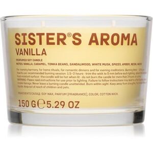 Sister's Aroma Candle Vanilla illatgyertya 150 g kép