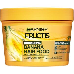 Garnier Fructis Banana Hair Food tápláló hajpakolás száraz hajra 390 ml kép
