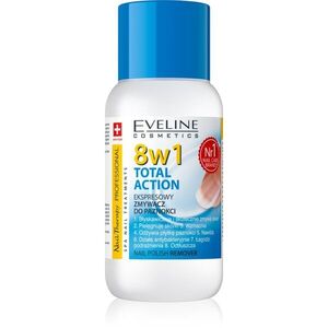 Eveline Cosmetics Nail Therapy Professional körömlakklemosó aceton nélkül 8 az 1-ben 150 ml kép