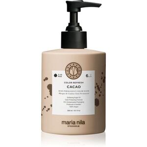 Maria Nila Colour Refresh Cacao gyengéd tápláló maszk tartós színes pigmentekkel 4 – 10 alkalommal mosásálló 6.5 300 ml kép