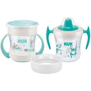 NUK Mini Cups Set Mint/Turquoise bögre 3 az 1-ben 6m+ Neutral 160 ml kép
