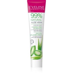 Eveline Cosmetics 99% Natural Aloe Vera nyugtató depiláló krém bikini vonal és hónalj 125 ml kép