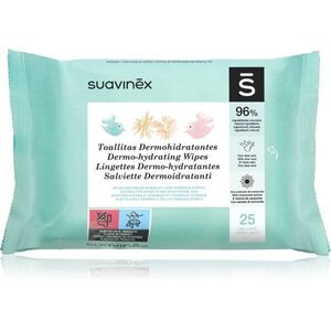 Suavinex Baby Dermo-hydrating Wipes nedves törlőkendők arcra és testre 25 db kép