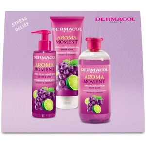 Dermacol Aroma Moment Grape & Lime ajándékszett fürdőbe kép