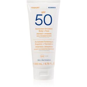 Korres Yoghurt Sunscreen napozótej hidratáló hatással SPF 50 200 ml kép