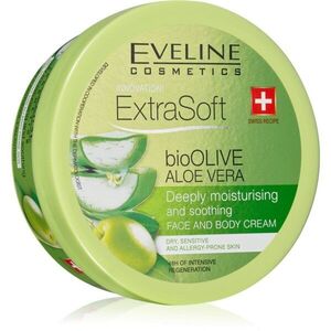 Eveline Cosmetics Extra Soft hidratáló és nyugtató krém az érzékeny bőrre Bio Olive & Aloe Vera 175 ml kép
