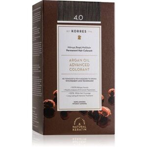 Korres Argan Oil tartós hajfesték Argán olajjal árnyalat 4.0 Brown 50 ml kép