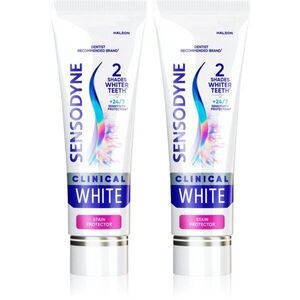 Sensodyne Clinical White Stain Protector fehérítő fogkrém 2x75 ml kép