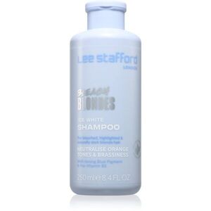 Lee Stafford Bleach Blondes Ice White neutralizáló ezüst sampon a szőke és melírozott hajra 250 ml kép