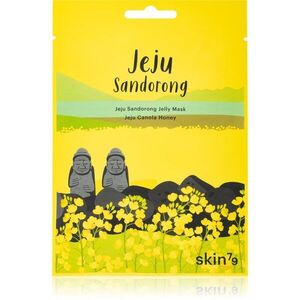 Skin79 Jeju Sandorong Jeju Canola Honey ápoló arcmaszk a bőr felszínének megújítására 33 g kép