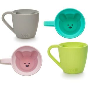 Melii Silicone Bear Mug bögre Blue & Mint 2x145 ml kép