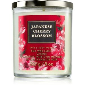 Bath & Body Works Japanese Cherry Blossom illatgyertya 227 g kép