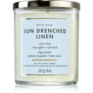 Bath & Body Works Sun Drenched Linen illatgyertya 227 g kép