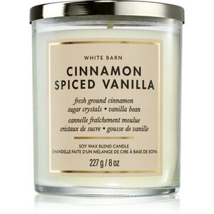 Bath & Body Works Cinnamon Spiced Vanilla illatgyertya 226 g kép
