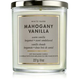 Bath & Body Works Mahogany Vanilla illatgyertya 227 g kép