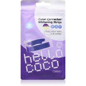 hello coco Color Corrector Whitening Strips fogfehérítő szalag 7 db kép